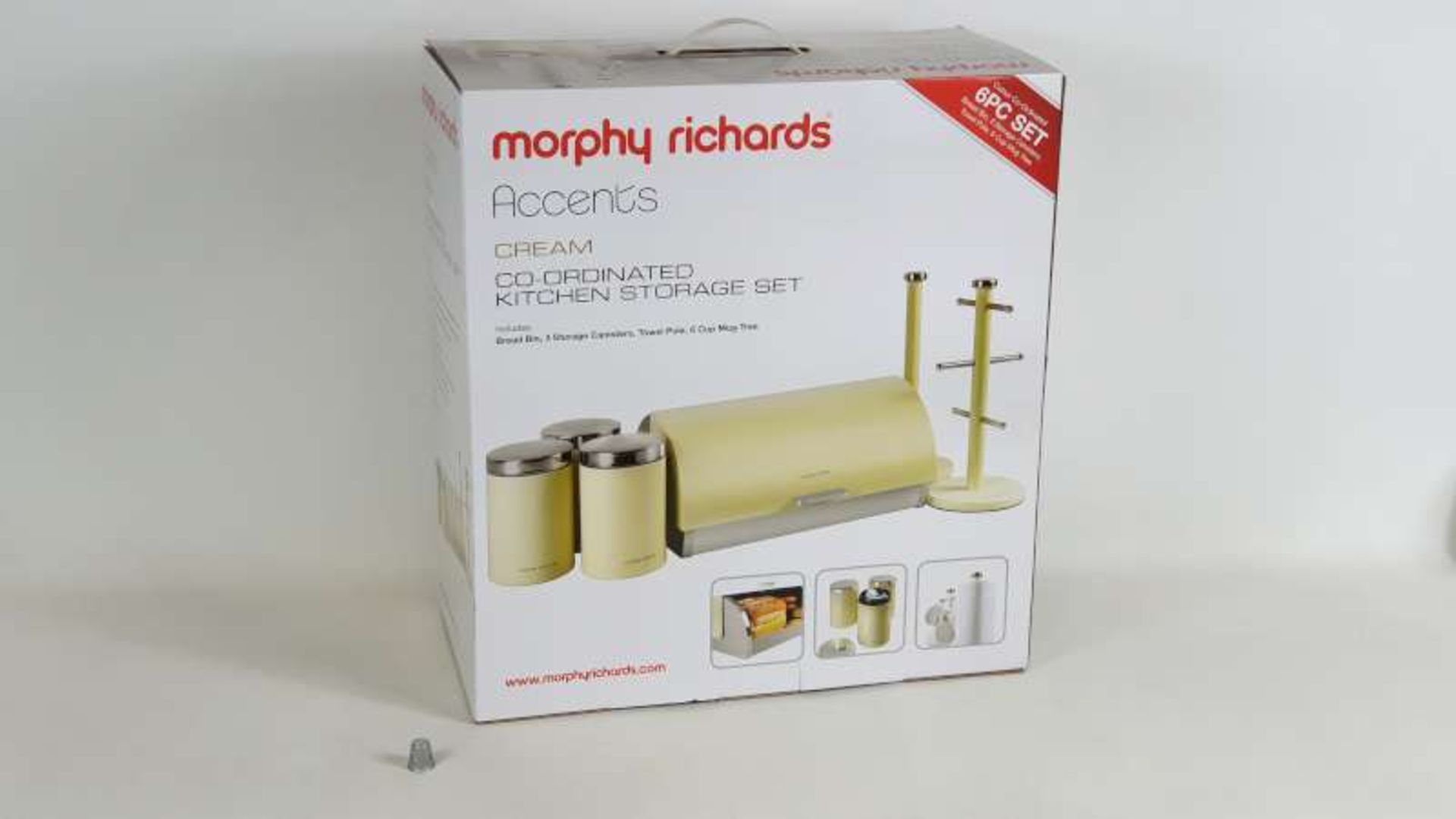 5 X BRAND NEW BOXED MORPHY RICHARDS ACCENTS CREAM COLOURED CO-ORDINATED KITCHEN SET EACH SET