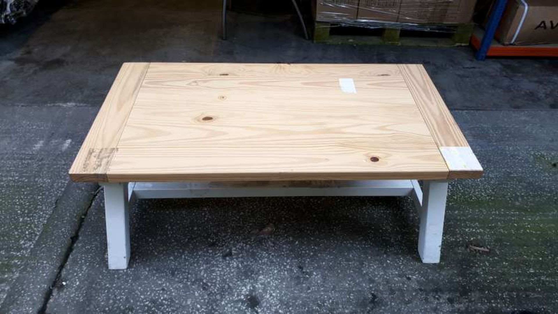 4 X PORTABELLO TRESTLE COFFEE TABLES