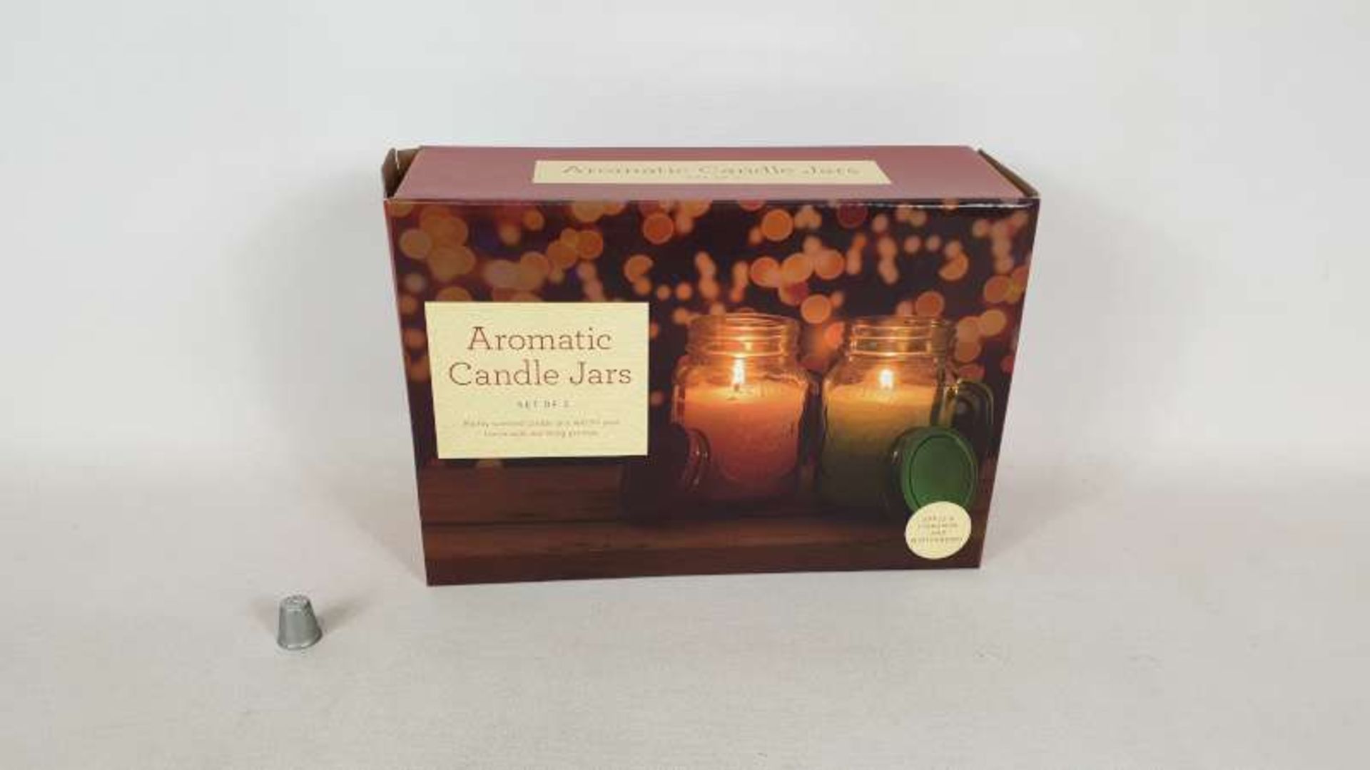 30 X PACKS OF 2 AROMATIC CANDLE JARS IN 6 BOXES