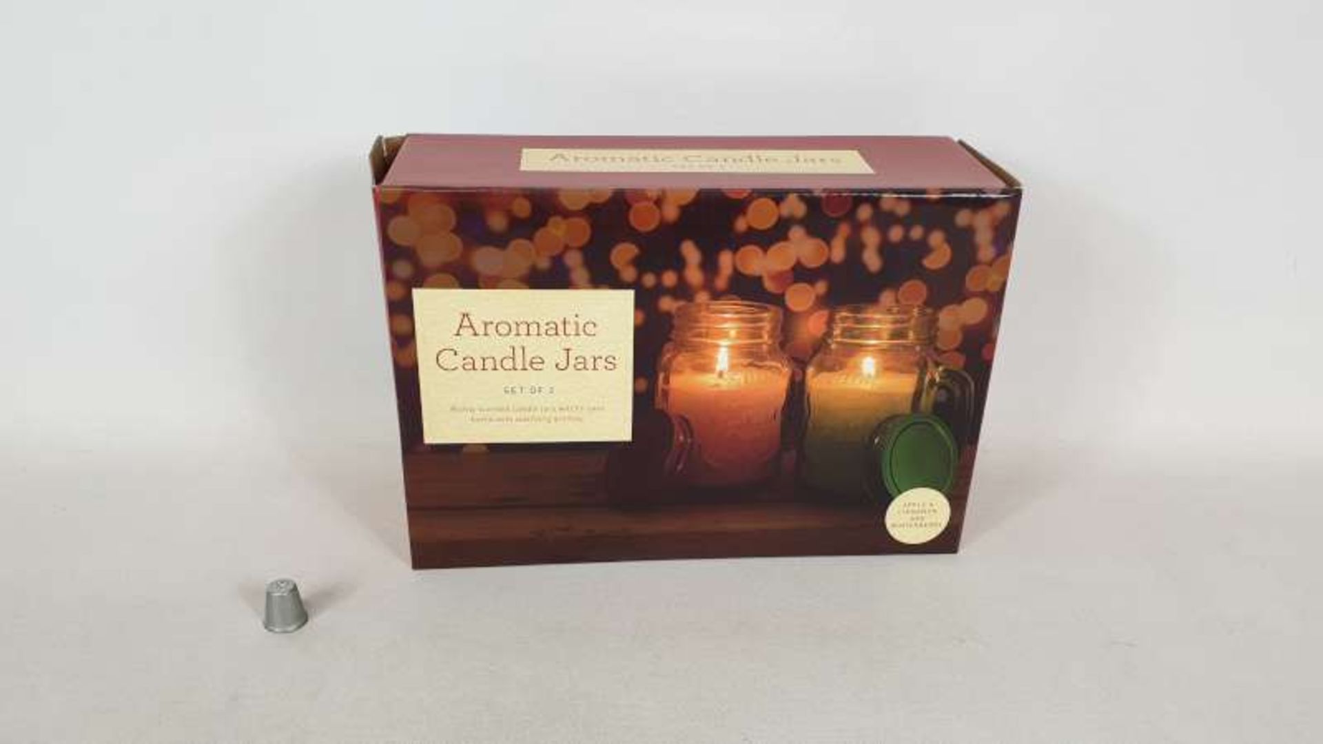 30 X PACKS OF 2 AROMATIC CANDLE JARS IN 6 BOXES