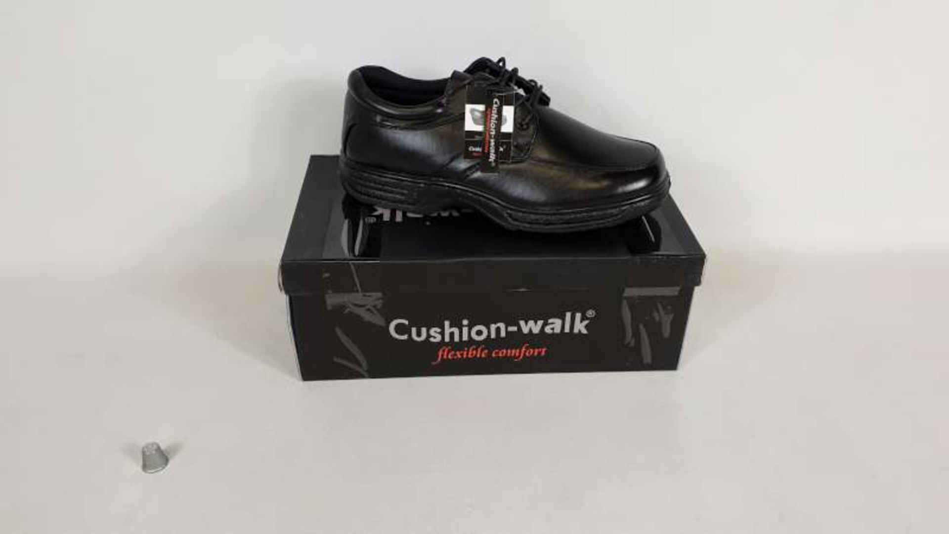 8 X BRAND NEW CUSHION WALK BLACK SHOES SIZE 9