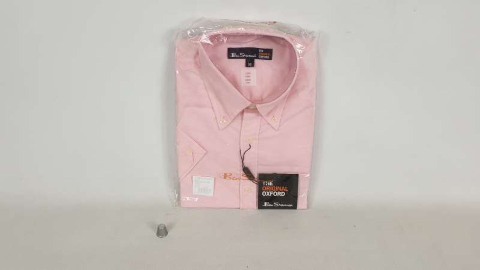 8 X PINK LONG SLEEVED BEN SHERMAN SHIRTS SIZE MEDIUM