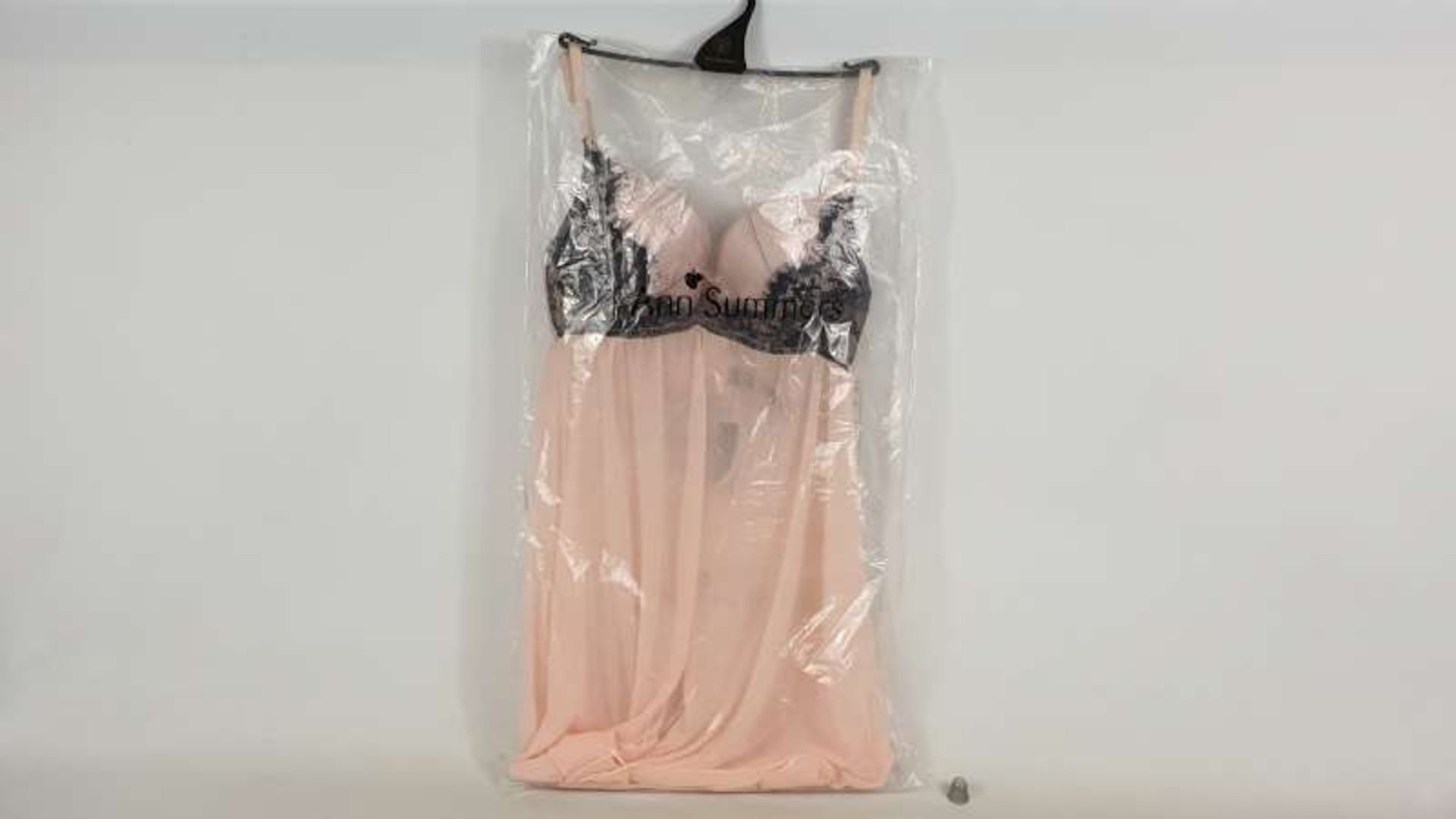 18 X BRAND NEW ANN SUMMERS KATYA BABYDOLL BLACK AND PINK NIGHTDRESS SIZE LARGE B - C RRP EACH