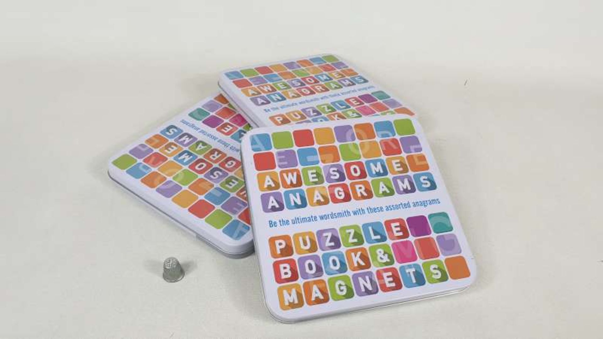 64 X AWESOME ANAGRAMS PUZZLE BOOK AND MAGNETS IN 4 BOXES