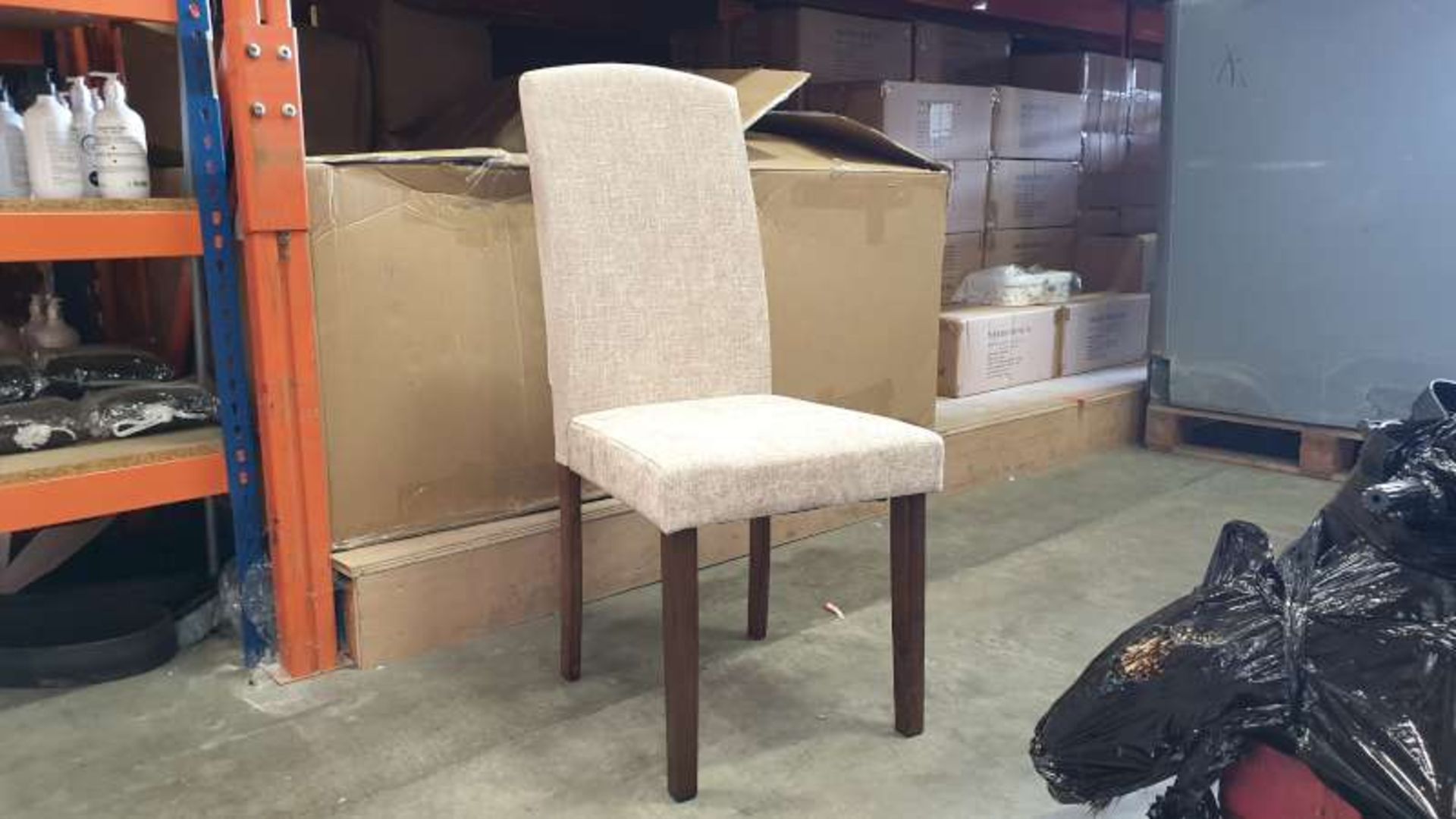 6 X BRAND NEW BOXED AVA CHENILLE DINING CHAIRS IN 3 BOXES