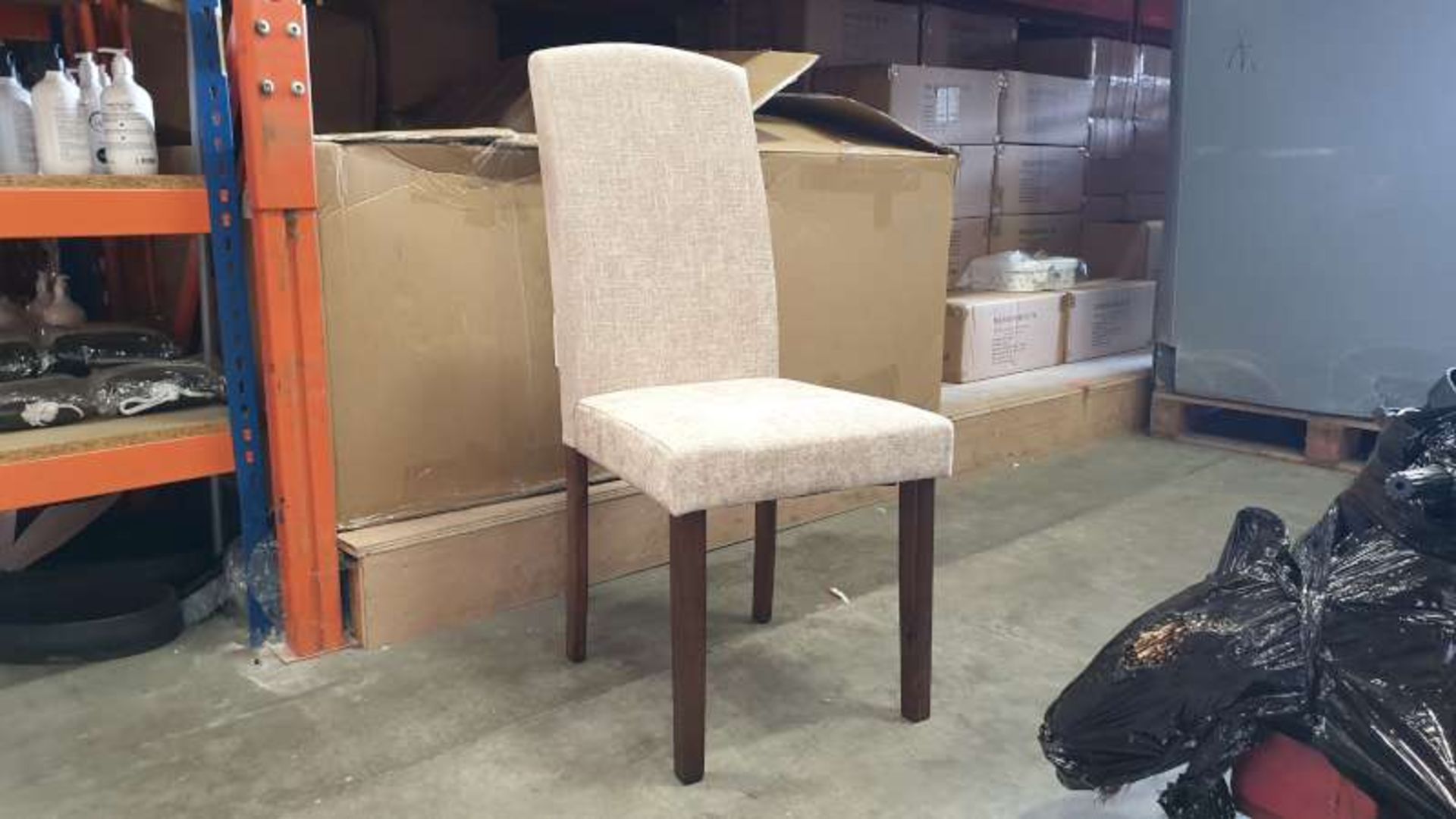 6 X BRAND NEW BOXED AVA CHENILLE DINING CHAIRS IN 3 BOXES