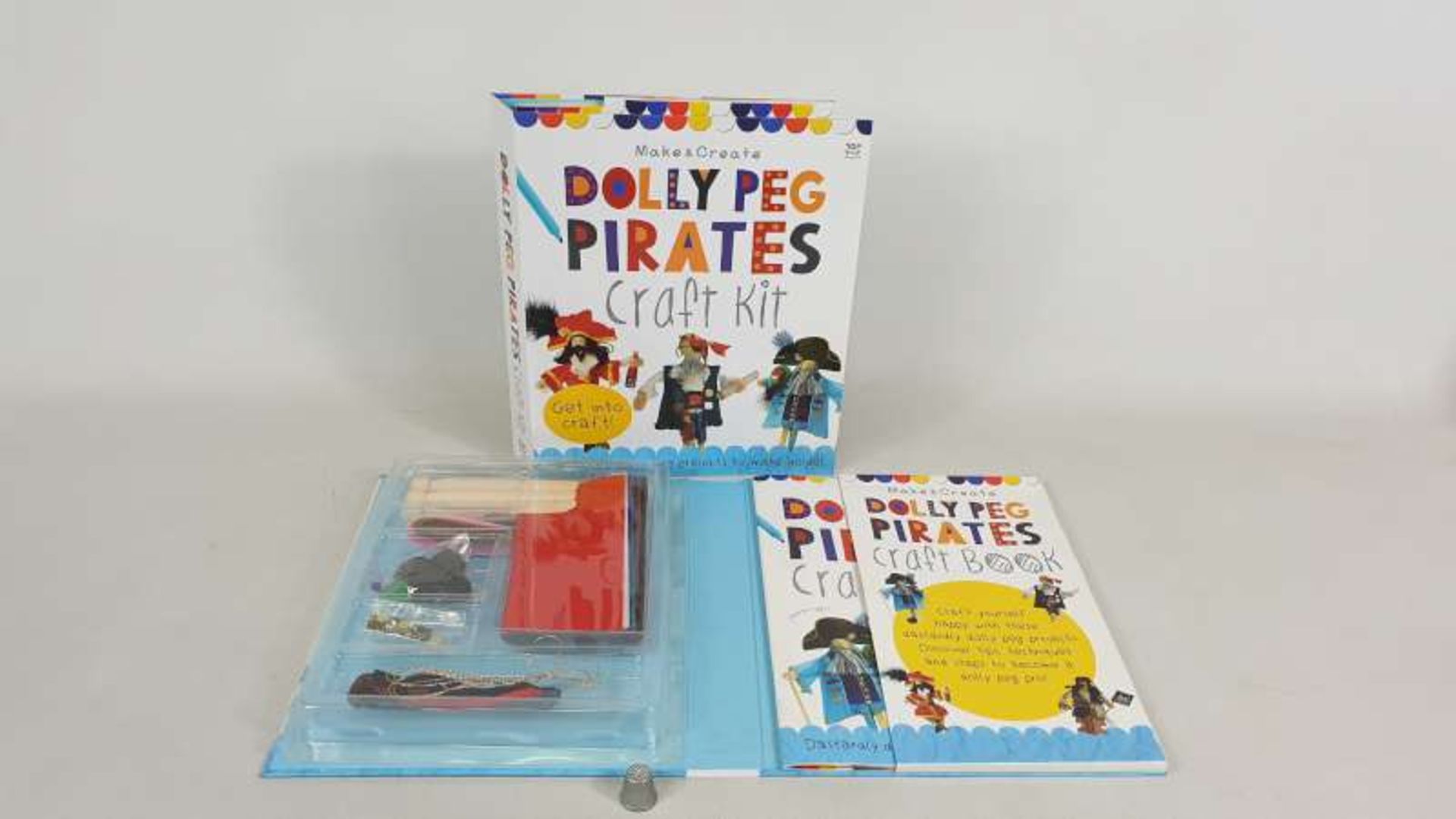 60 X MAKE AND CREATE DOLLY PEG PIRATE CRAFT KITS IN 5 BOXES