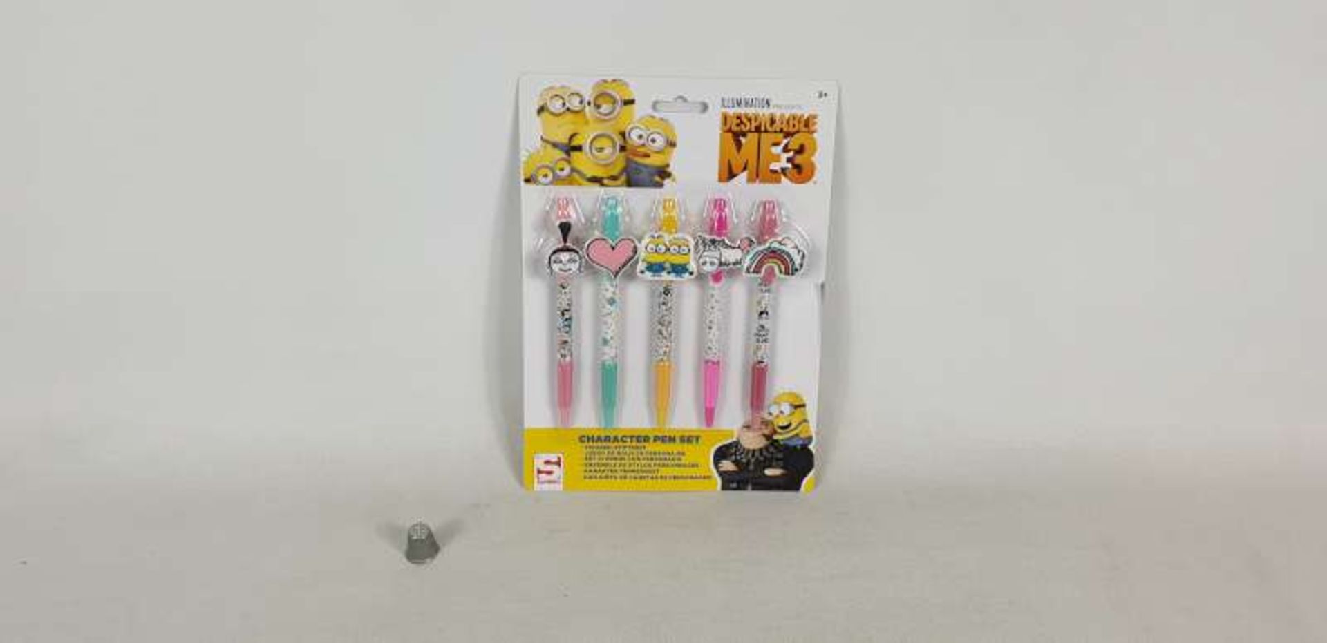 144 X SETS OF 5 DESPICABLE ME CHARACTER PEN SETS IN 3 BOXES