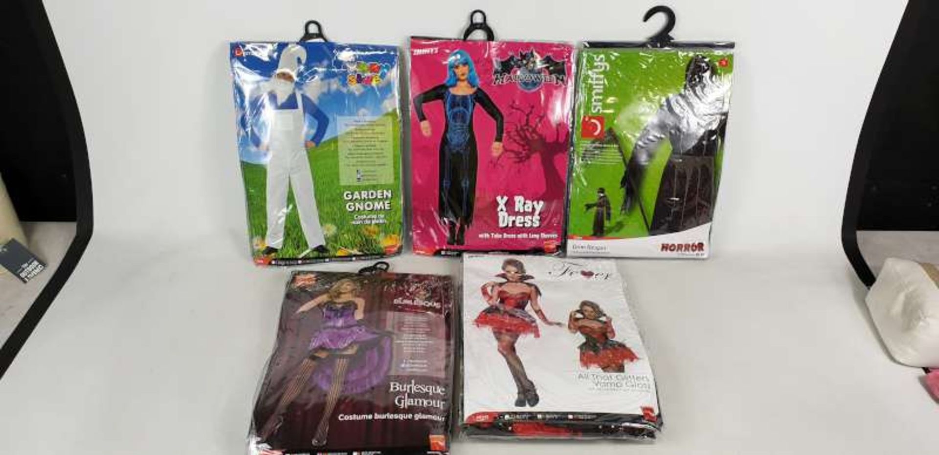 24 X BRAND NEW SMIFFYS / FEVER ADULT COSTUMES IN VARIOUS STYLES IN 1 BOX