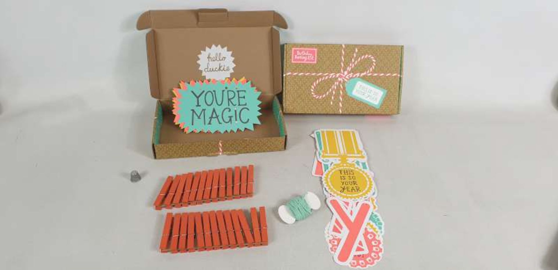 120 X BIRTHDAY BUNTING KITS IN 10 BOXES