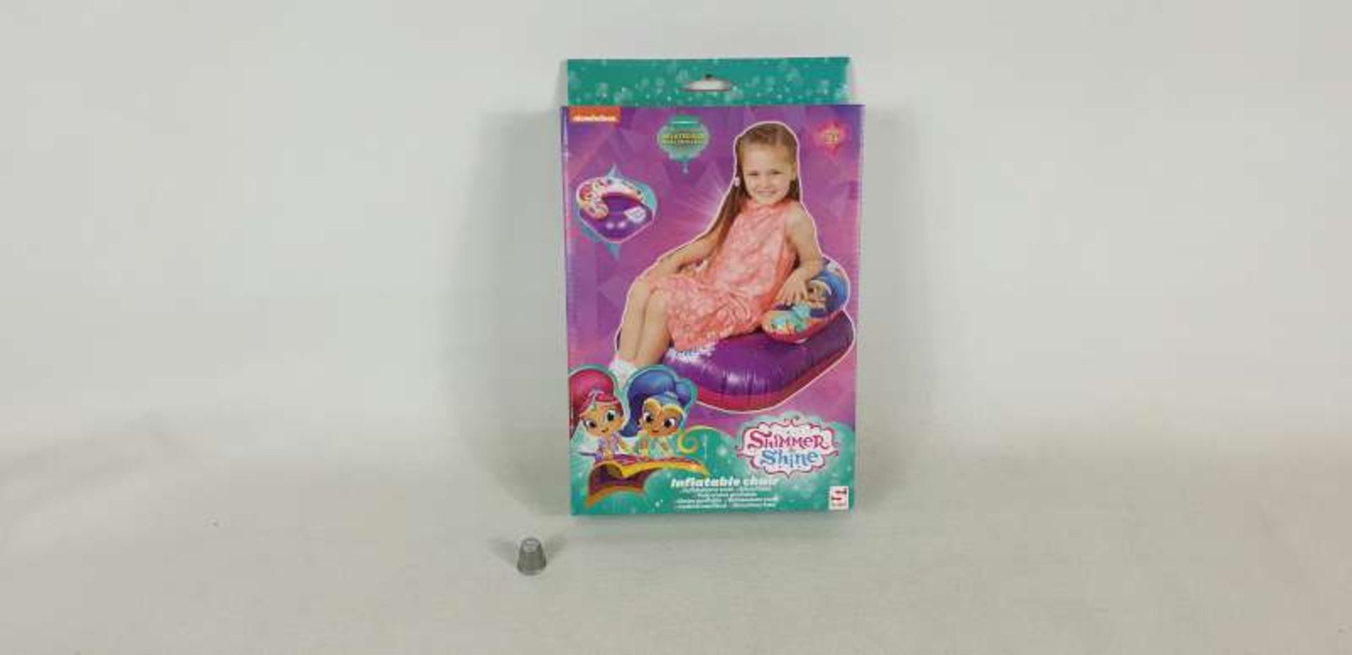 48 X SHIMMER AND SHINE LARGE INFLATABLE CHAIRS IN 2 BOXES