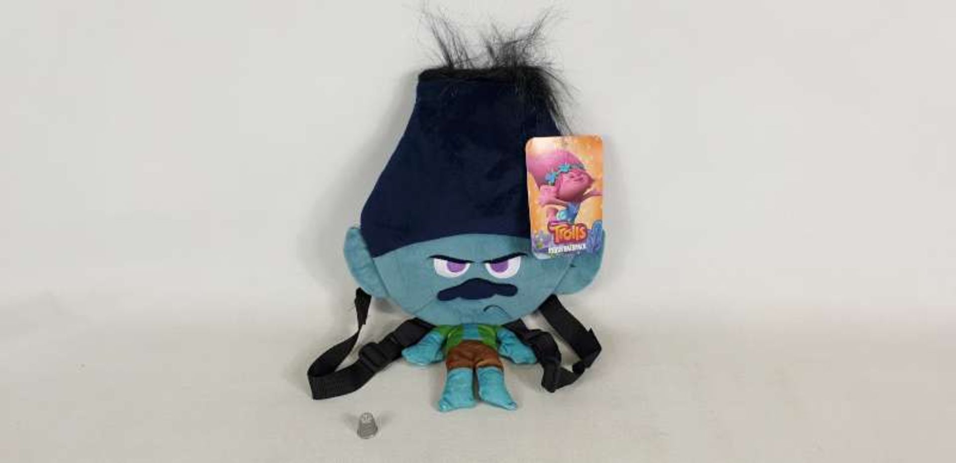 48 X BRAND NEW TROLLS BRANCH HEAD PLUSH BACKPACKS IN 4 BOXES