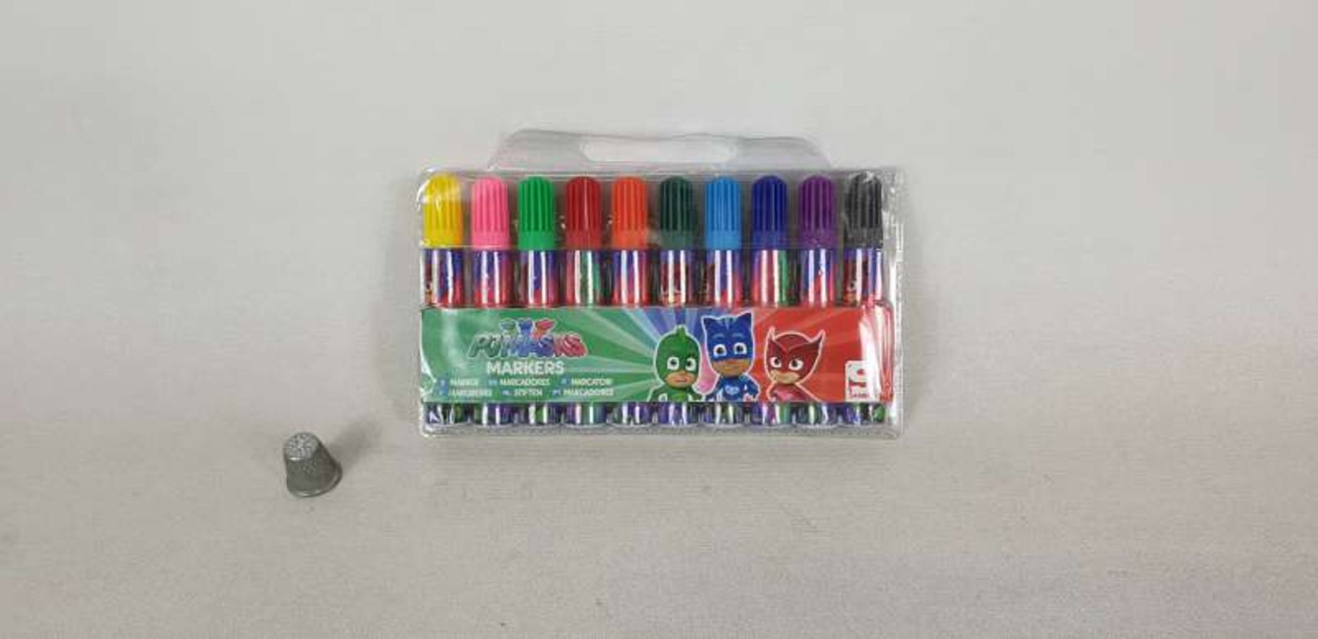 144 X SETS OF 10 PJ MASK CHUNKY MARKERS IN 3 BOXES