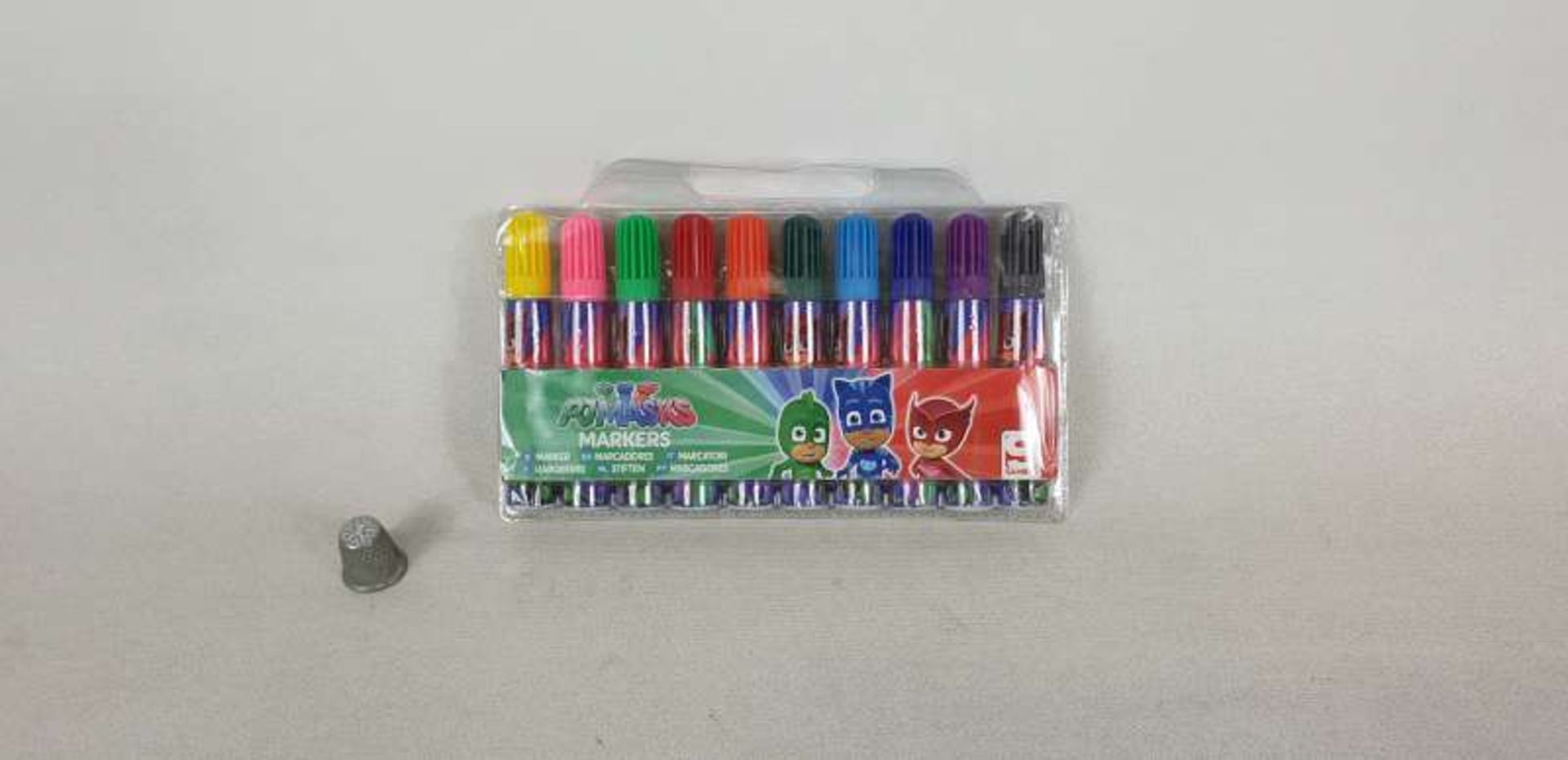 144 X SETS OF 10 PJ MASK CHUNKY MARKERS IN 3 BOXES