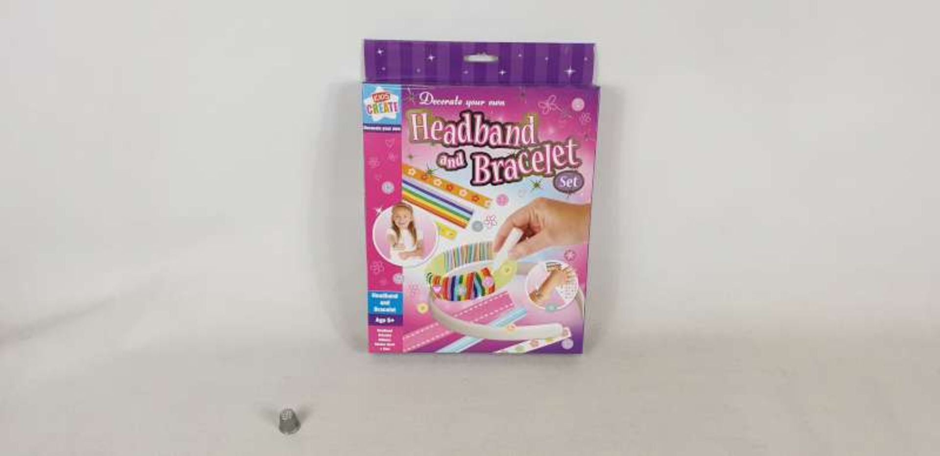 192 X KIDS CREATE DECORATE YOUR OWN HEADBAND AND BRACELET SETS IN 4 BOXES