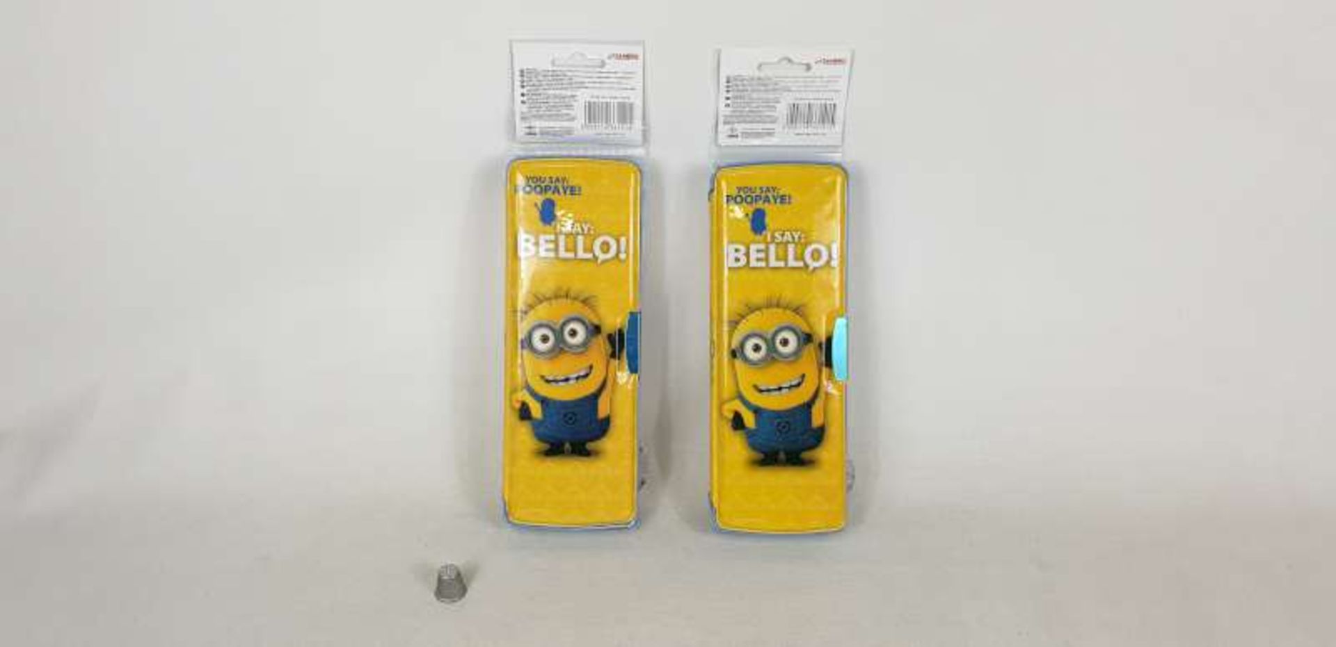 120 X MINIONS HARD SHELL MULTIFUNCTIONAL PENCIL CASES IN 5 BOXES