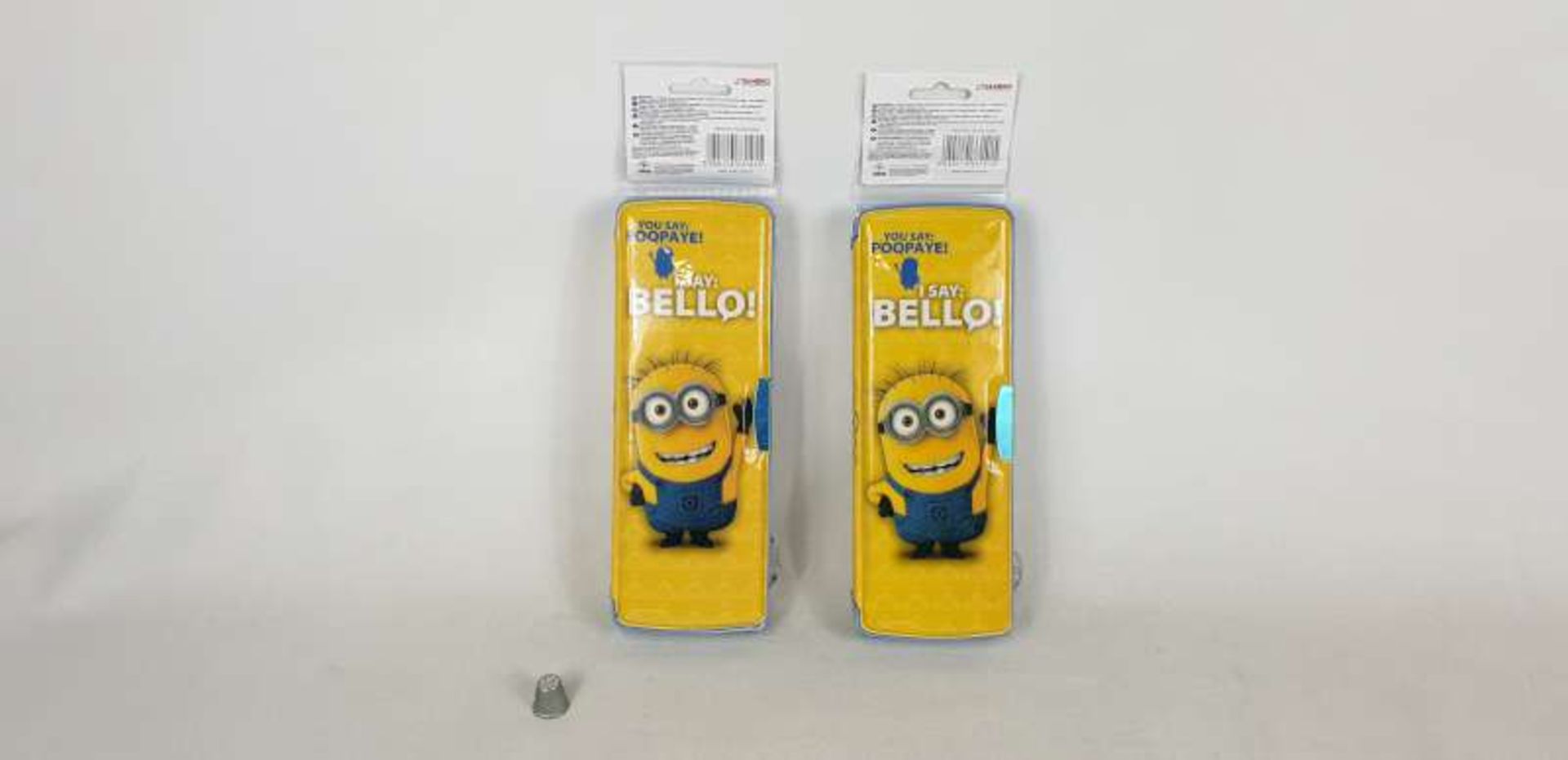 120 X MINIONS HARD SHELL MULTIFUNCTIONAL PENCIL CASES IN 5 BOXES