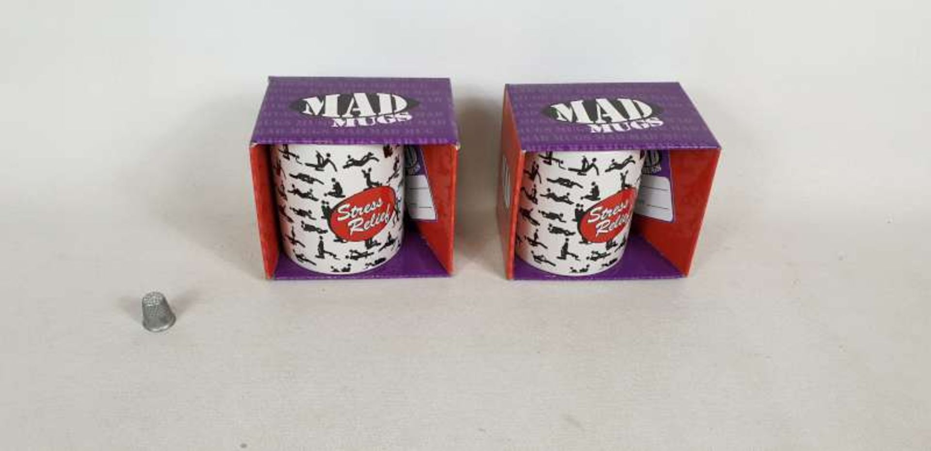 120 X MAD MUGS IN 5 BOXES