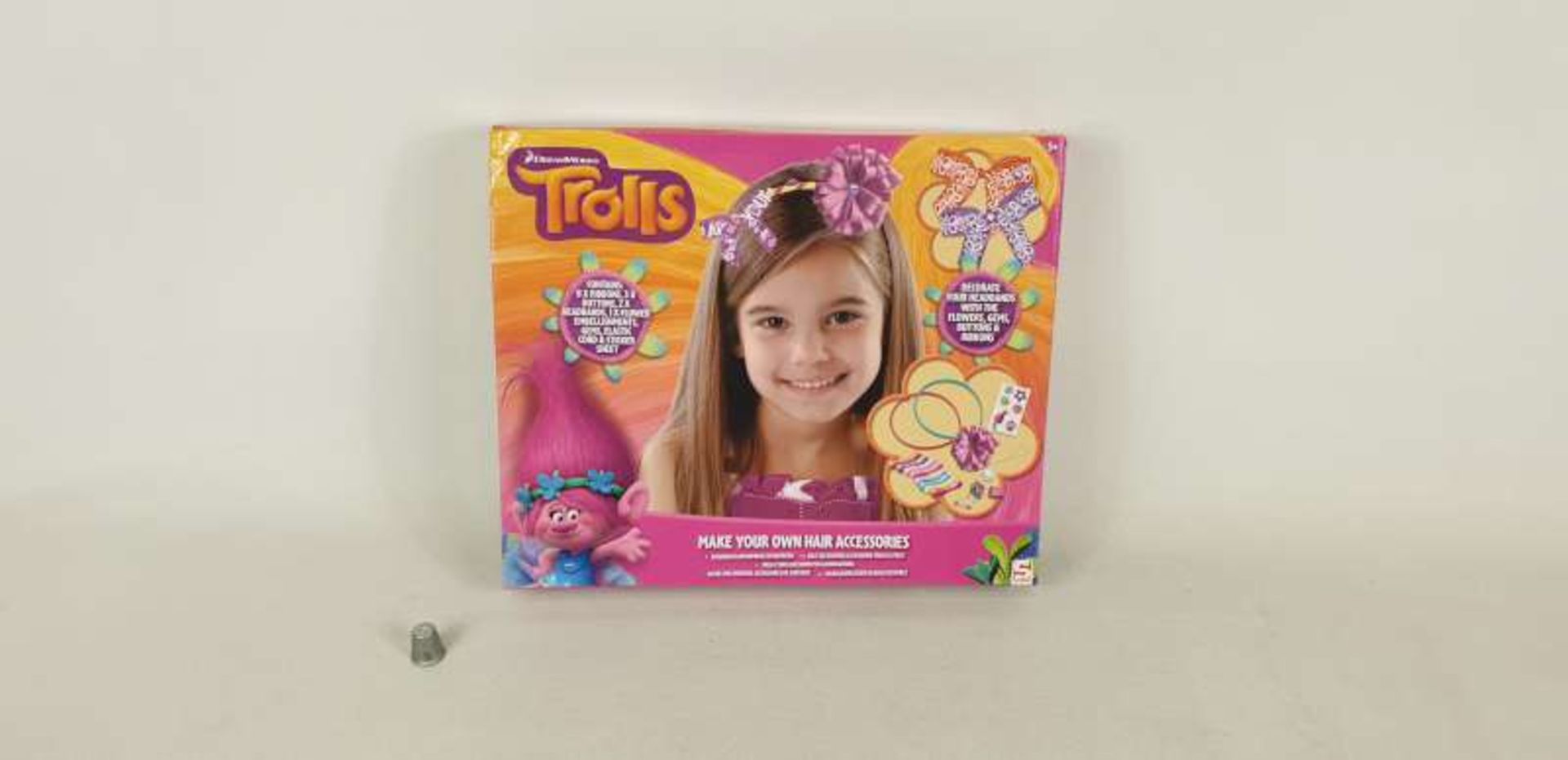 40 X BRAND NEW DREAMWORKS TROLLS MAKE YOUR OWN HAIR ACCESSORIES IN 5 BOXES