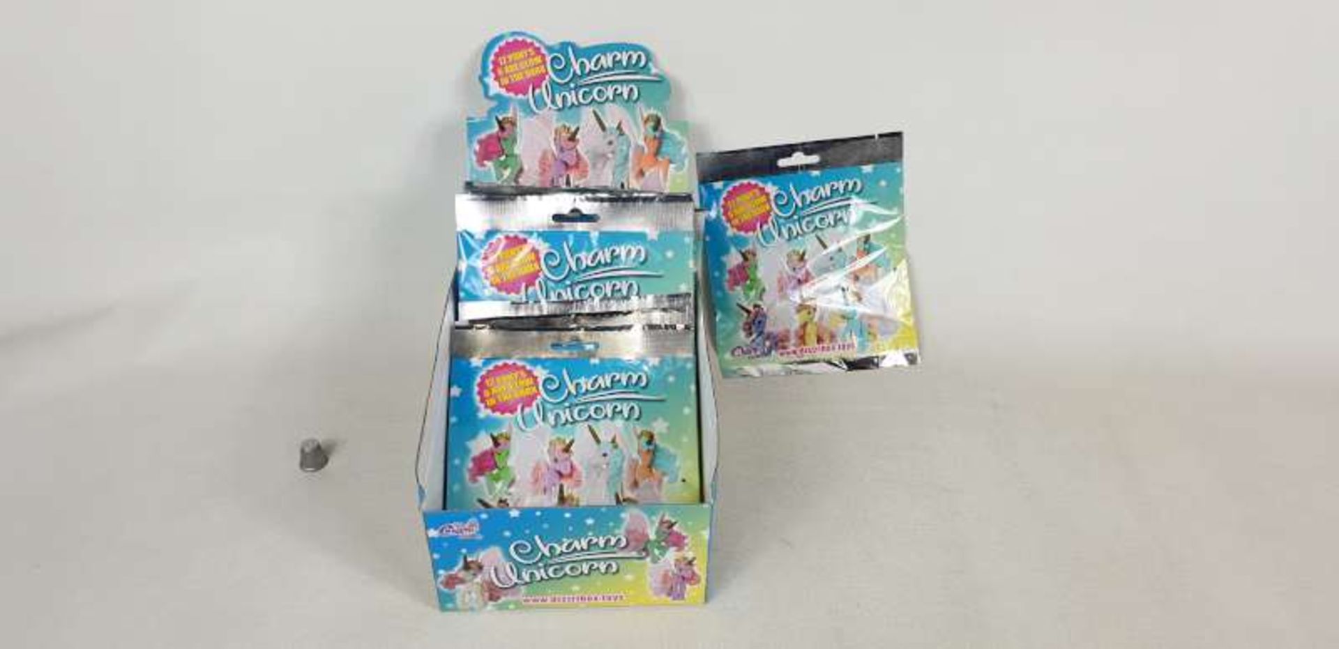 36 X BOXES OF 12 UNICORN CHARMS IN 1 BOX