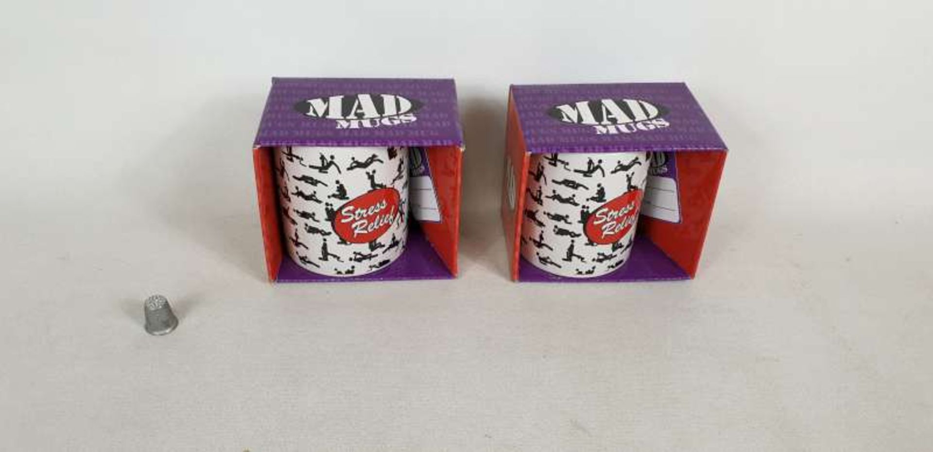 120 X MAD MUGS IN 5 BOXES