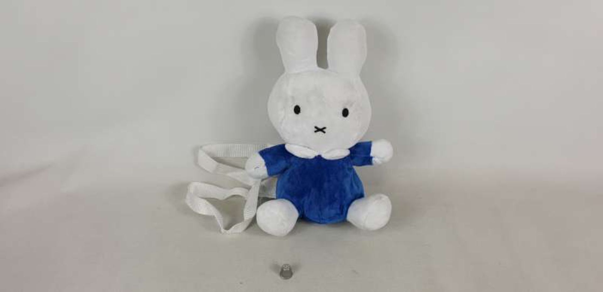 24 X MIFFY BLUE 3D BODY PLUSH BACKPACKS IN 2 BOXES