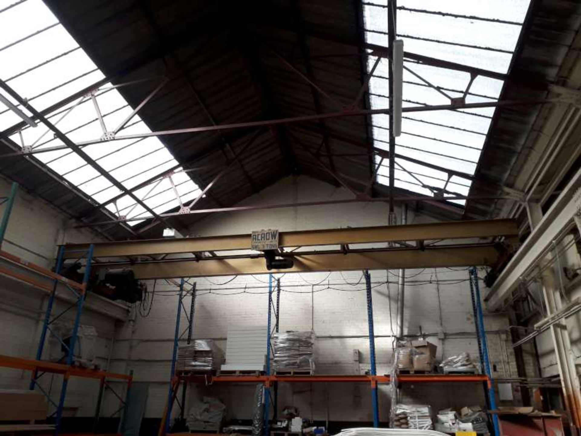 12 X BEAMS AND 6 X UPRIGHTS OF PALLET RACKING.