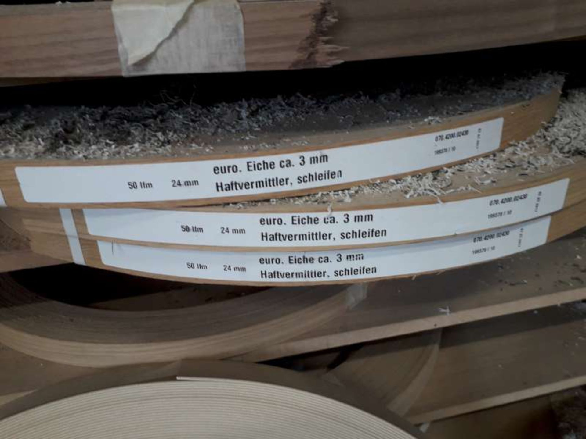 MULTI VENEER RACK AND VENEER ROLLS - Image 2 of 2