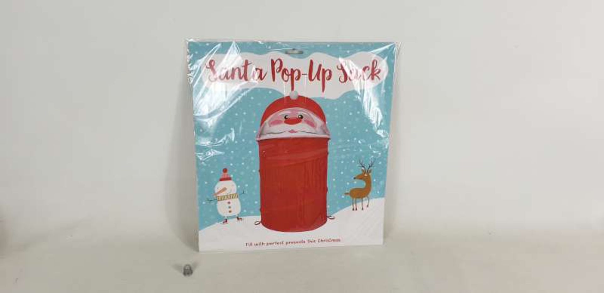 100 X SANTA POP UP SACKS IN 2 BOXES