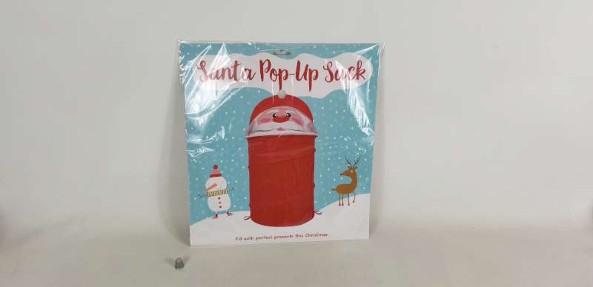 100 X SANTA POP UP SACKS IN 2 BOXES