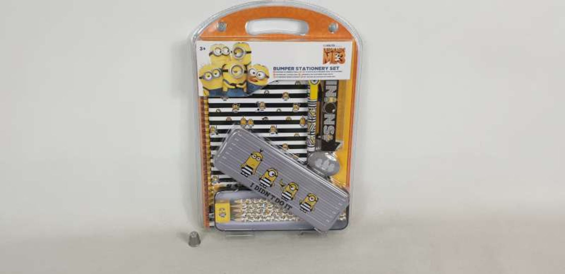 48 X DESPICABLE ME BUMPER STATIONERY SETS IN 4 BOXES