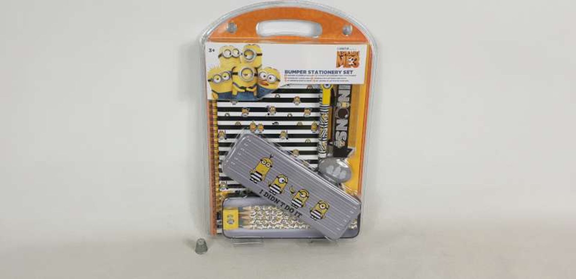 36 X DESPICABLE ME BUMPER STATIONERY SETS IN 3 BOXES