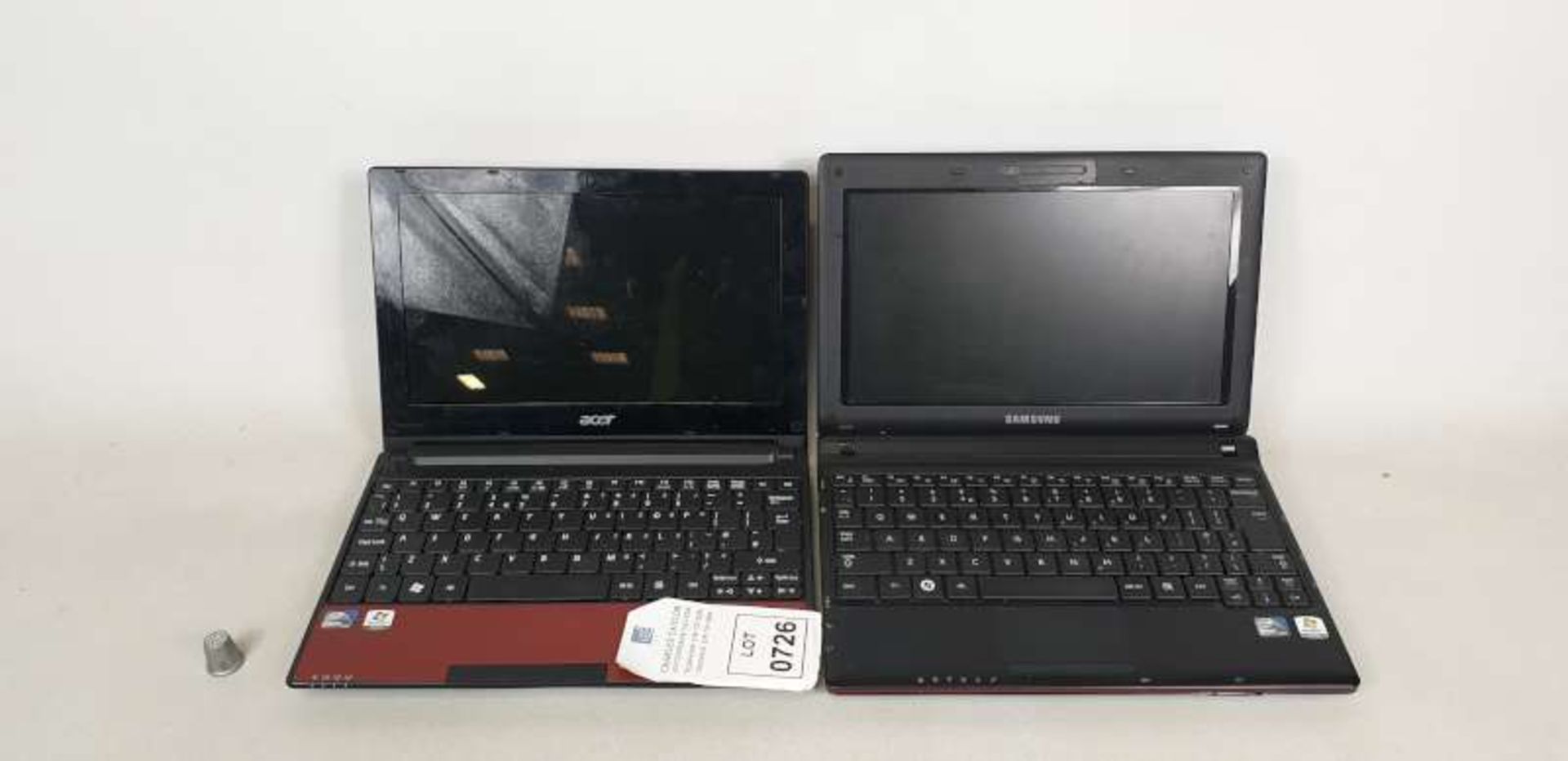 1 X ACER NETBOOK WITH CHARGER 1 X SAMSUNG NETBOOK WITH CHARGER