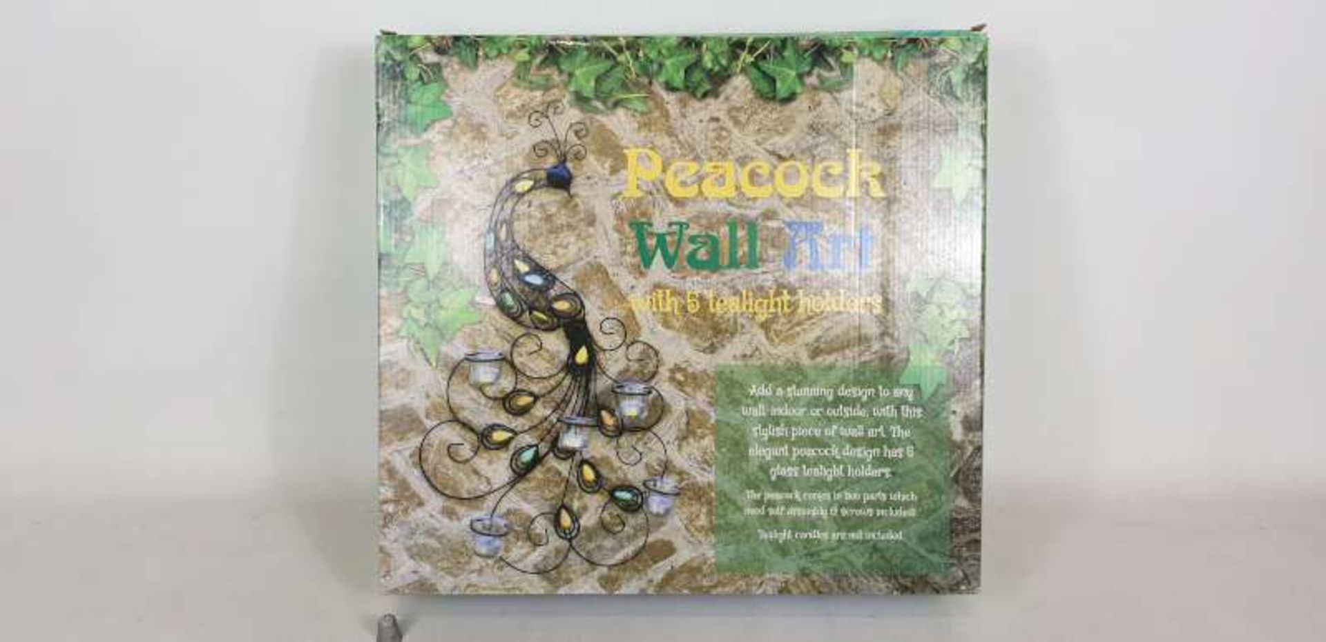 30 X PEACOCK WALL TEALIGHT HOLDERS IN 10 BOXES