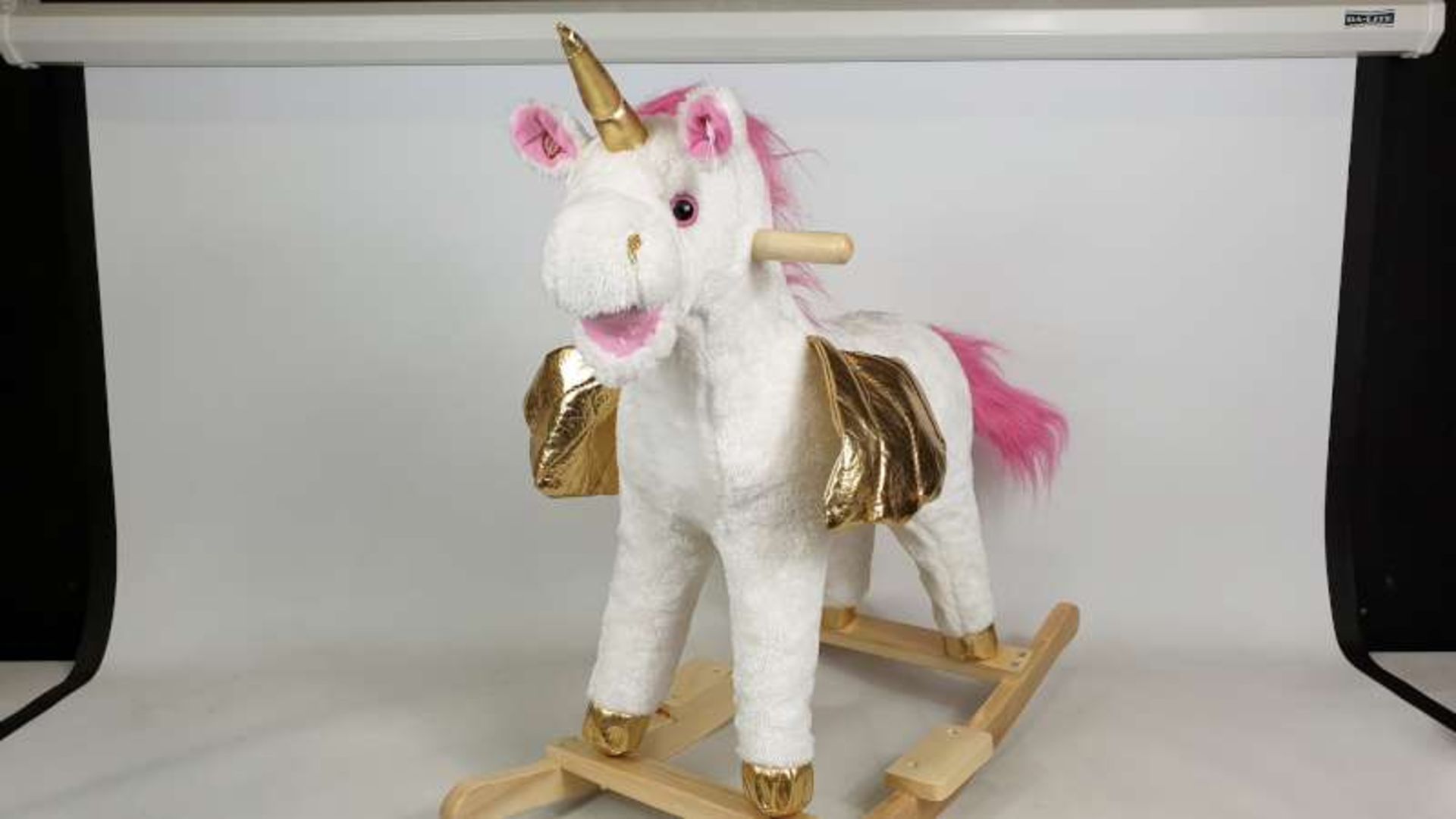 5 X UNICORN ROCKING HORSES ( BOXED )