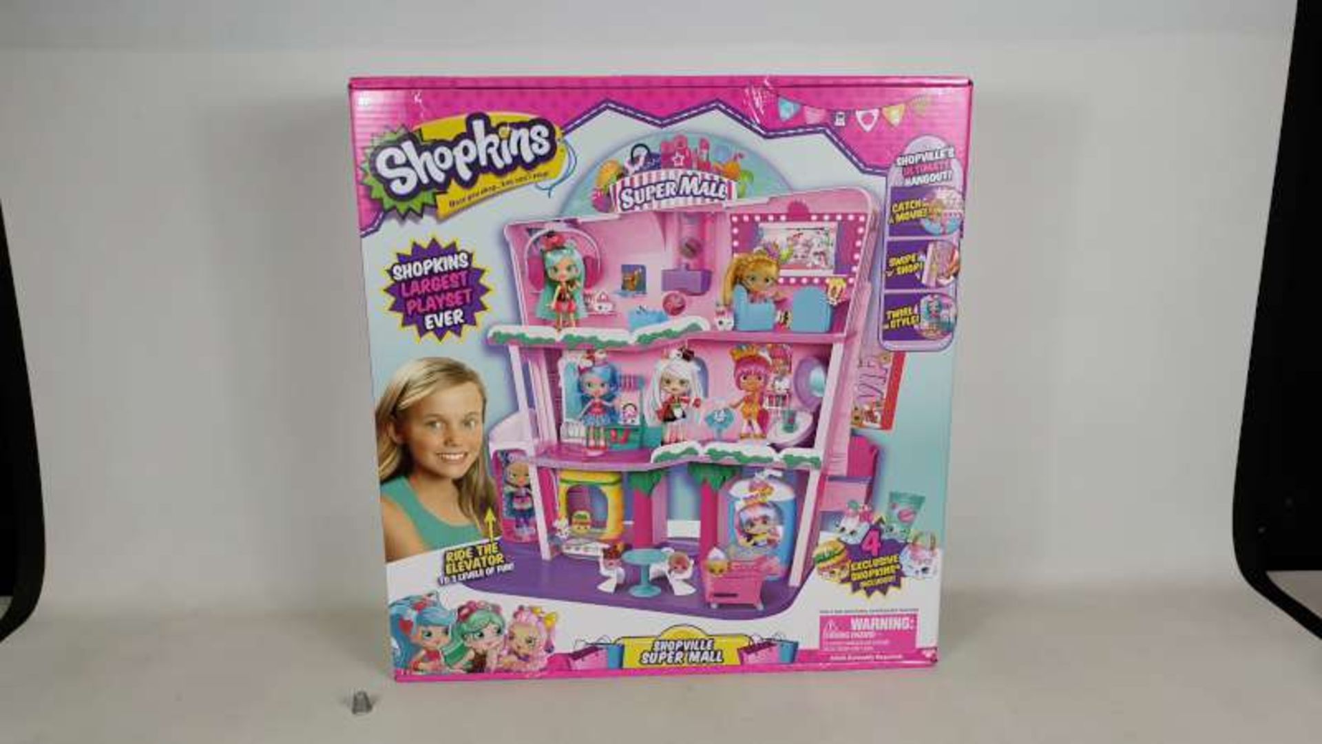 3 X BRAND NEW BOXED SHOPKINS SUPER MALL LARGEST PLAY SET EVER