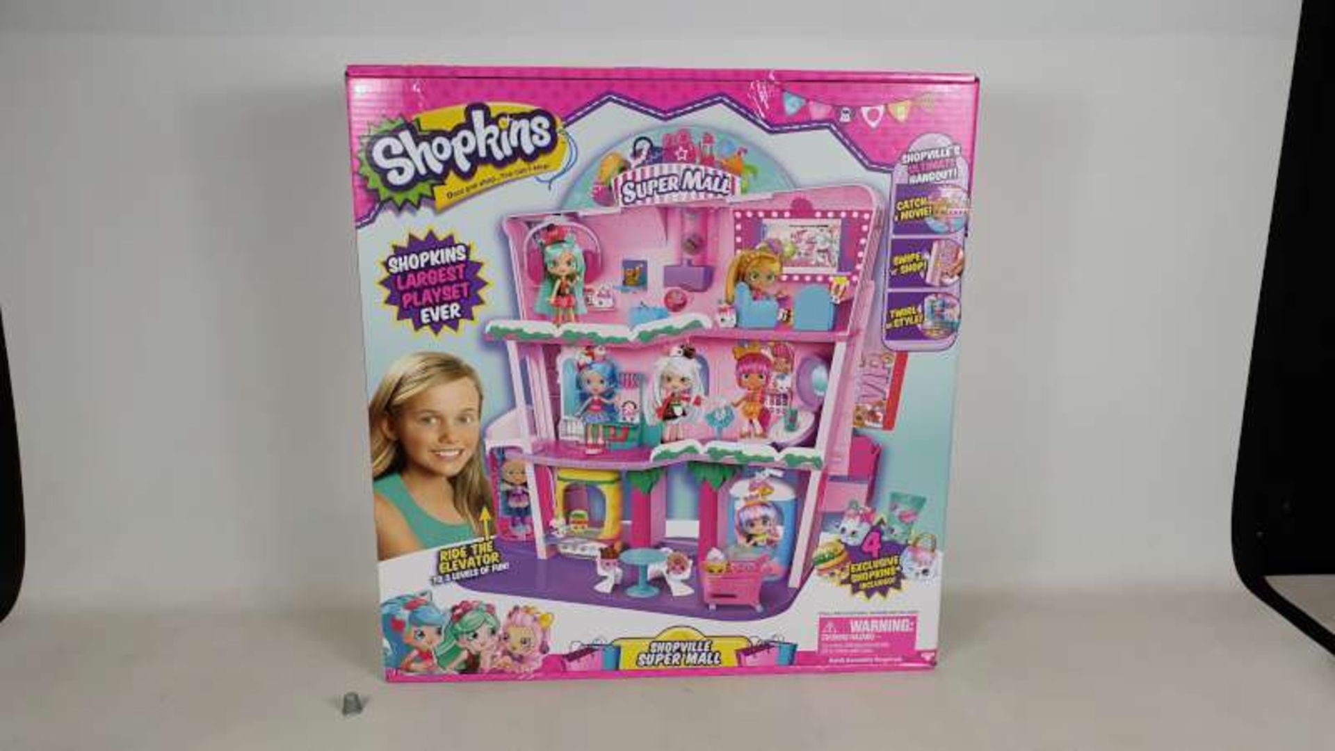 3 X BRAND NEW BOXED SHOPKINS SUPER MALL LARGEST PLAY SET EVER