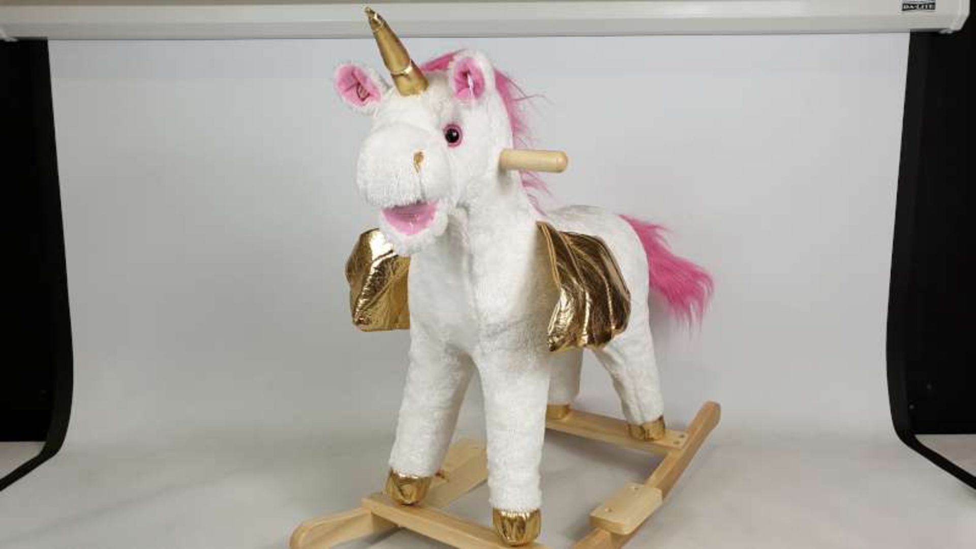 5 X UNICORN ROCKING HORSES ( BOXED )