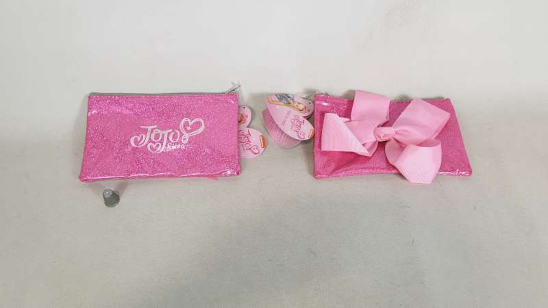 144 X JOJO SIWA BOW SHAPED PENCIL CASES IN 3 BOXES