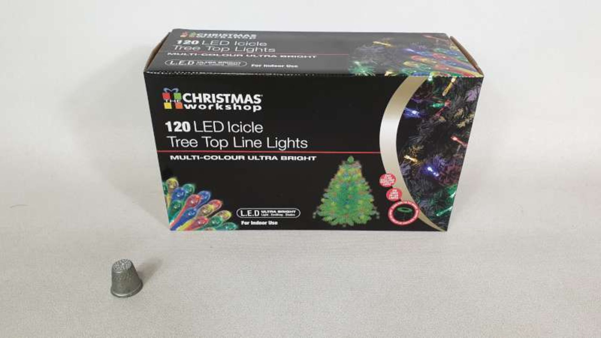 24 X 120 X LED ICICLE MULTI COLOURED TREE TOP LINE LIGHTS IN 2 BOXES