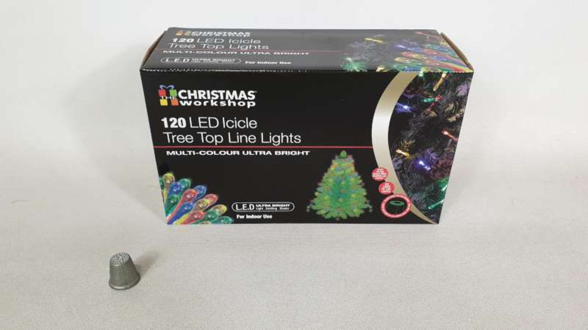 24 X 120 X LED ICICLE MULTI COLOURED TREE TOP LINE LIGHTS IN 2 BOXES