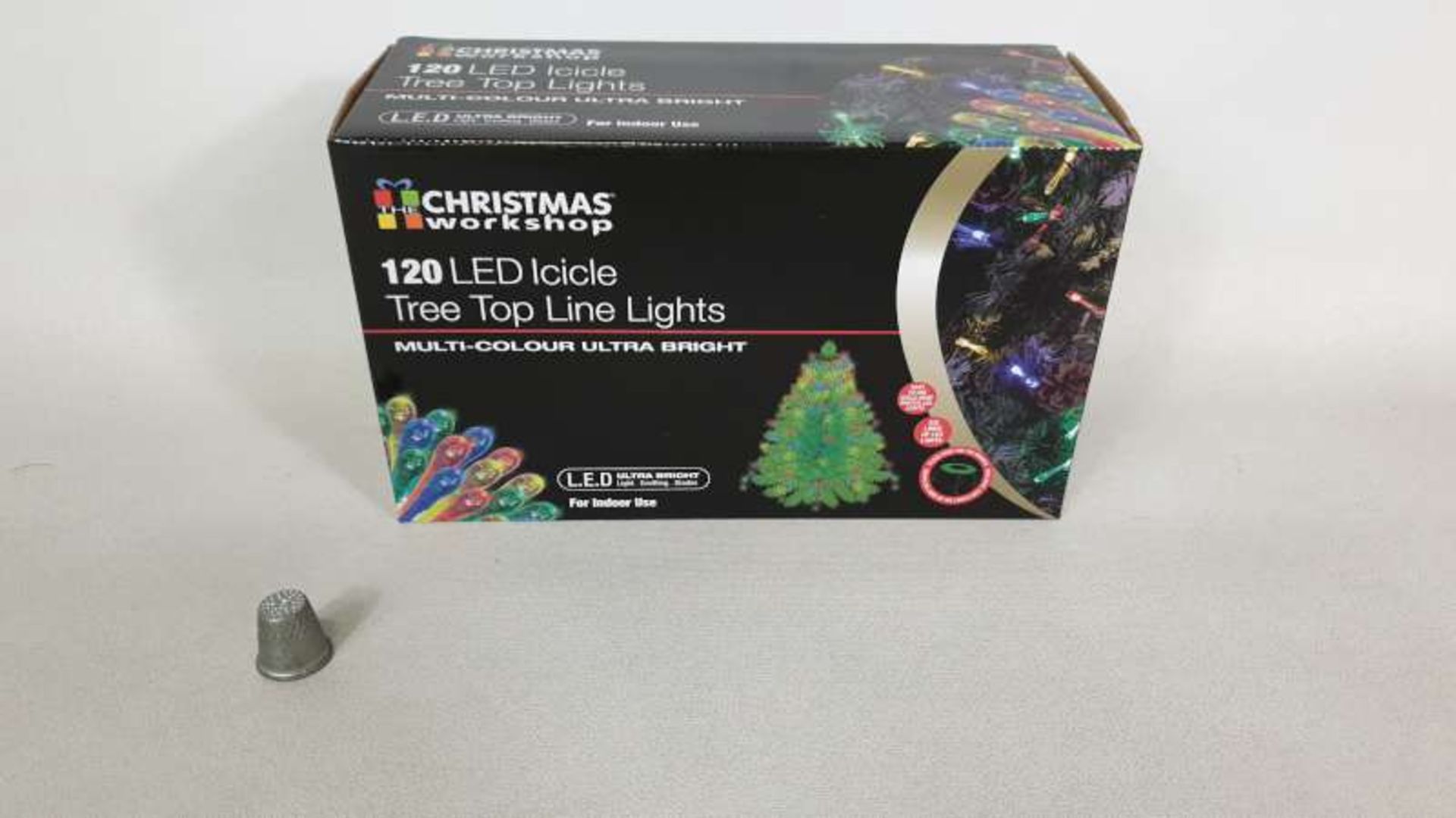 24 X 120 X LED ICICLE MULTI COLOURED TREE TOP LINE LIGHTS IN 2 BOXES