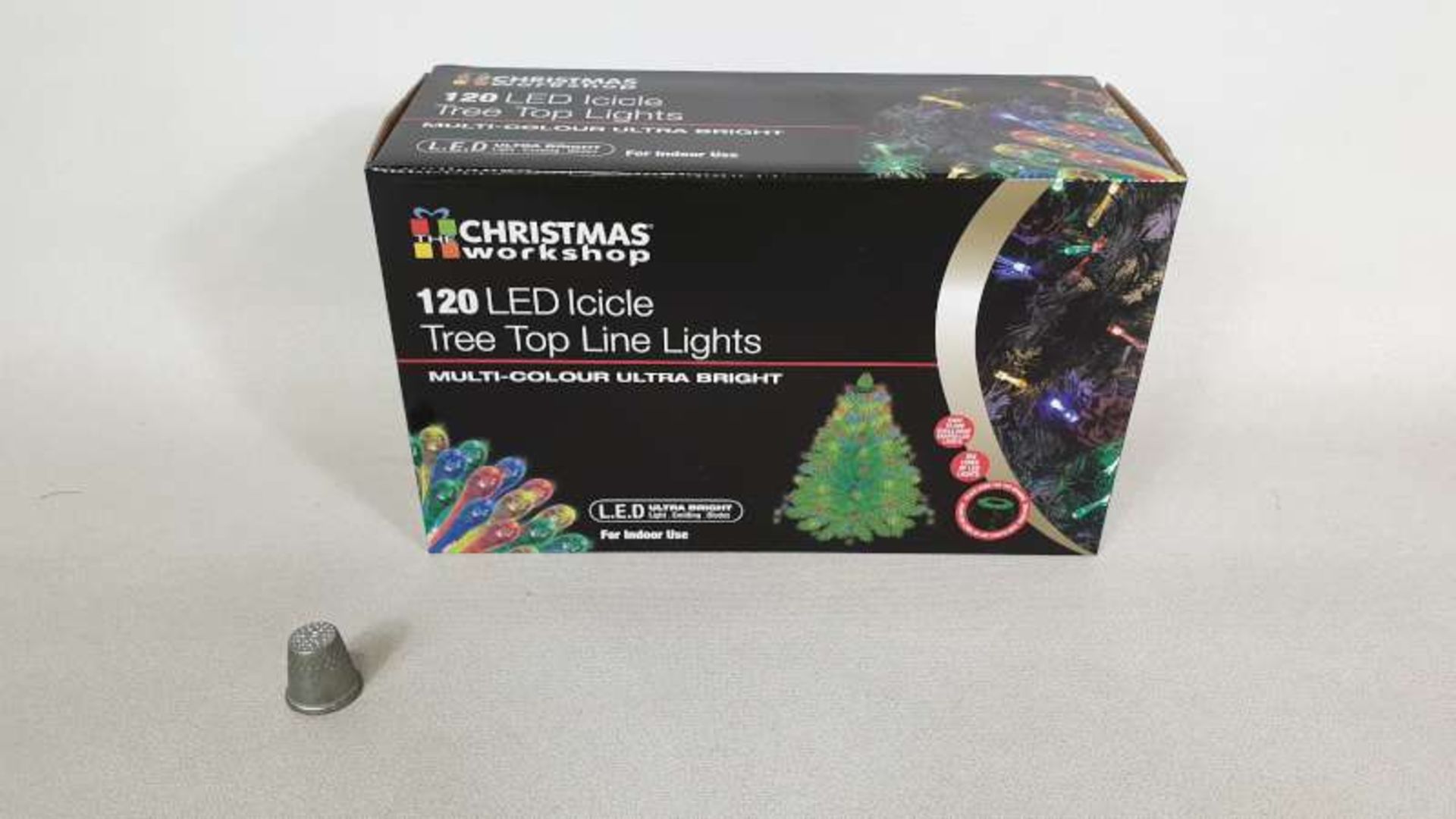 24 X 120 X LED ICICLE MULTI COLOURED TREE TOP LINE LIGHTS IN 2 BOXES