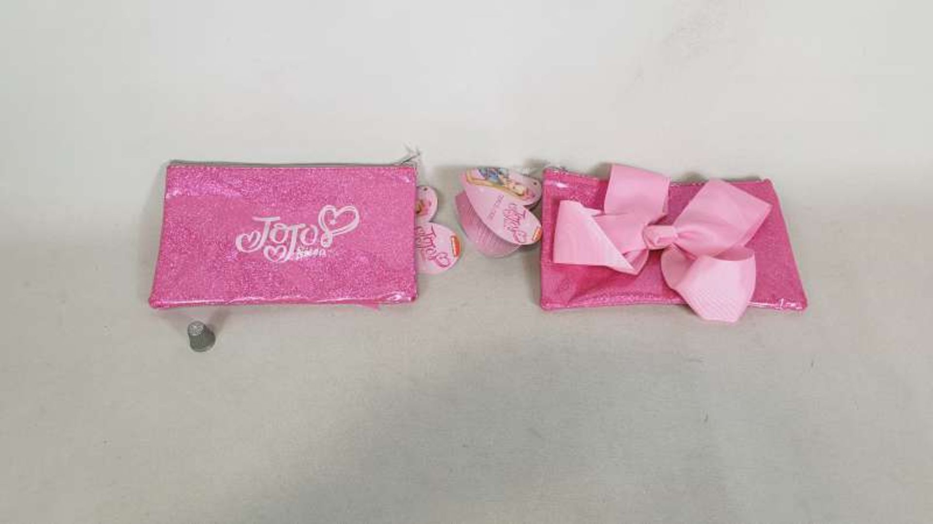 144 X JOJO SIWA BOW SHAPED PENCIL CASES IN 3 BOXES