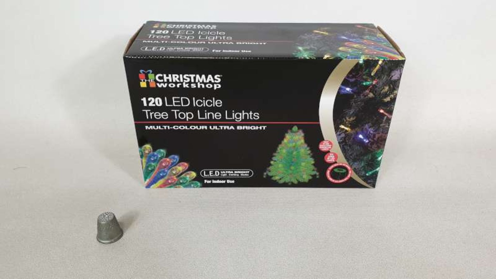 24 X 120 X LED ICICLE MULTI COLOURED TREE TOP LINE LIGHTS IN 2 BOXES