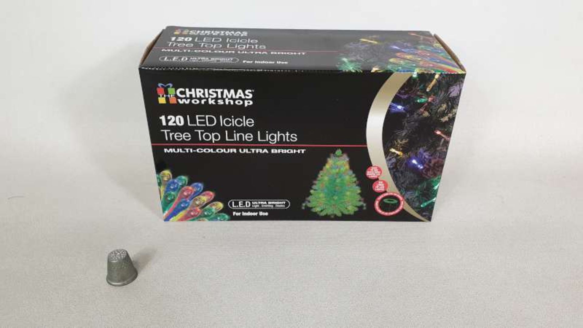 24 X 120 X LED ICICLE MULTI COLOURED TREE TOP LINE LIGHTS IN 2 BOXES