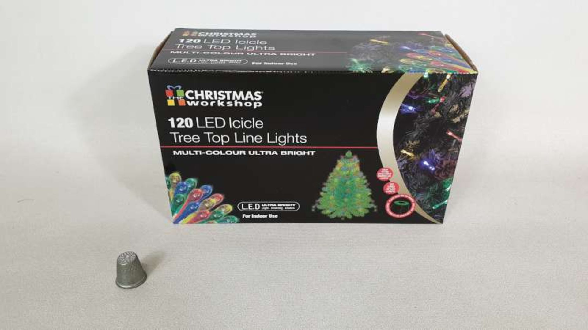 24 X 120 X LED ICICLE MULTI COLOURED TREE TOP LINE LIGHTS IN 2 BOXES