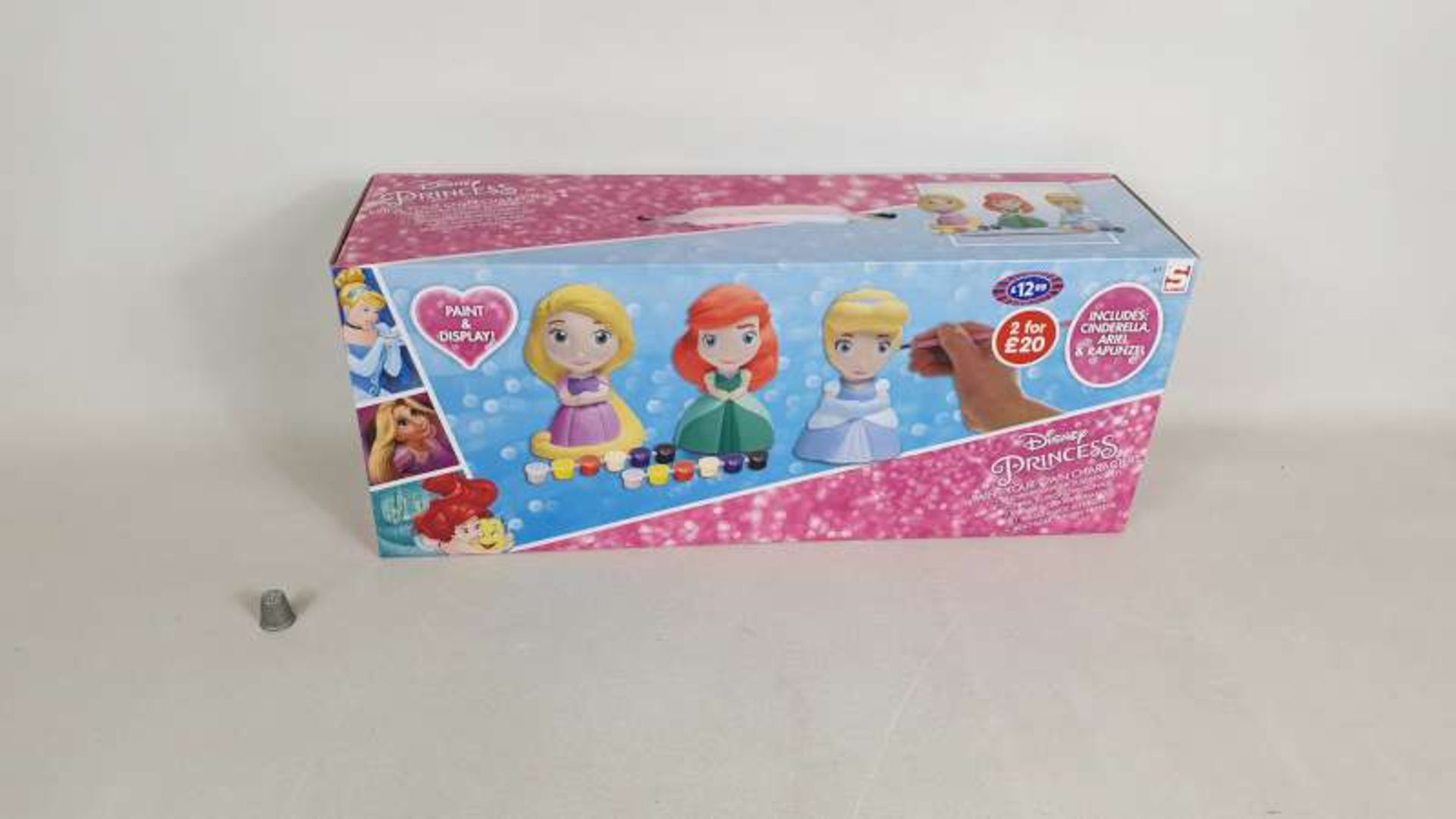 18 X BRAND NEW BOXED PACKS OF 3 DISNEY PRINCESS PAINT YOUR OWN FIGURES IN 3 BOXES