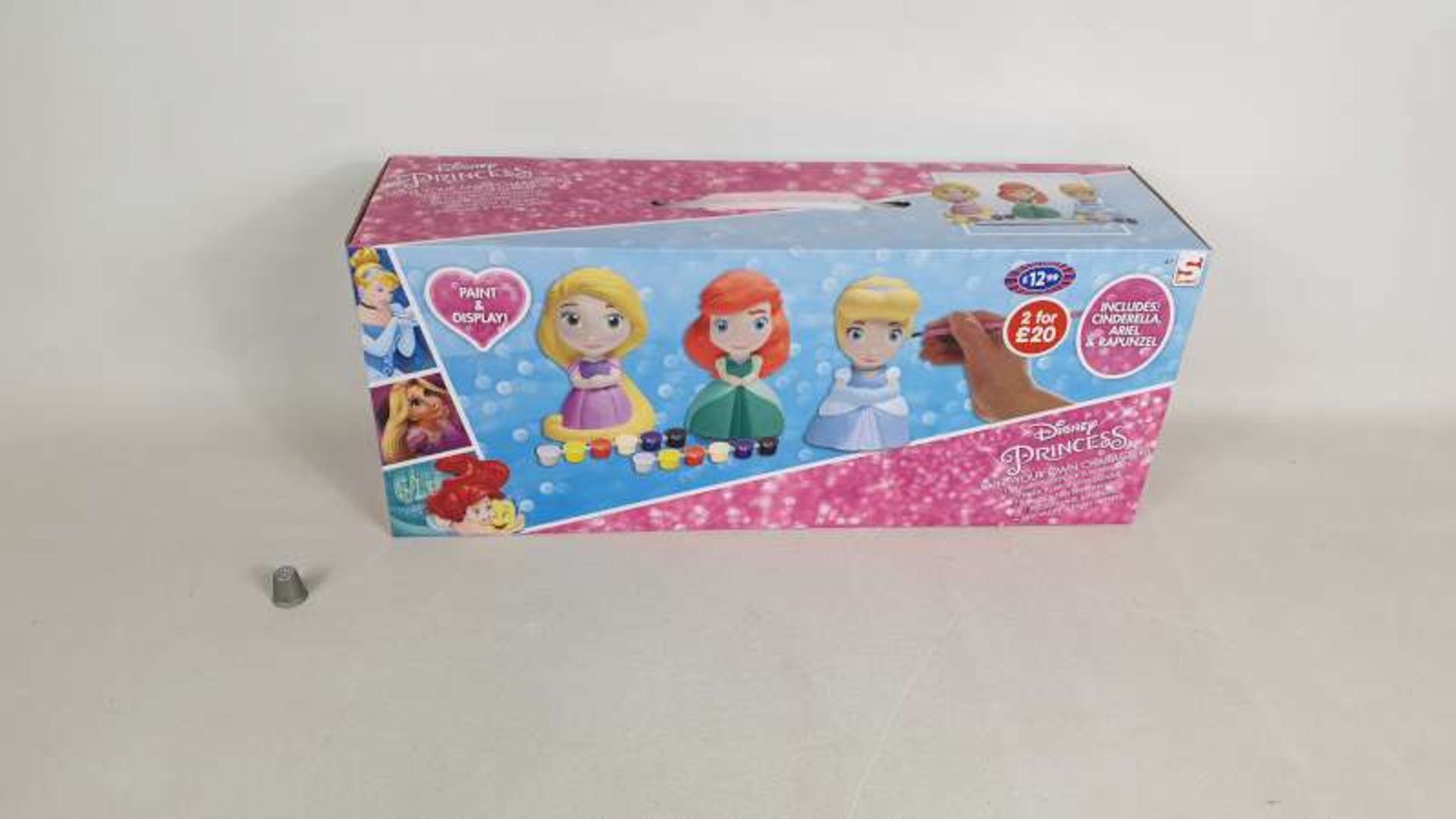 18 X BRAND NEW BOXED PACKS OF 3 DISNEY PRINCESS PAINT YOUR OWN FIGURES IN 3 BOXES