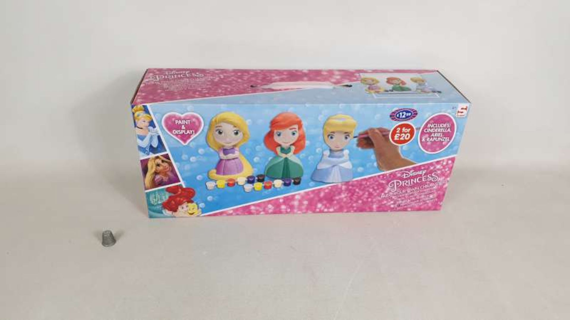 18 X BRAND NEW BOXED PACKS OF 3 DISNEY PRINCESS PAINT YOUR OWN FIGURES IN 3 BOXES